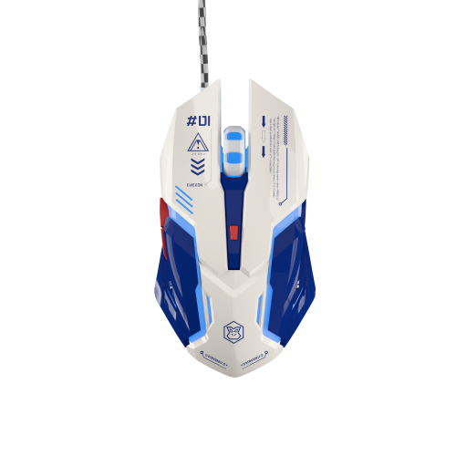 G10 Wired Mouse g10 白蓝 (1)